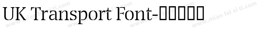 UK Transport Font字体转换
